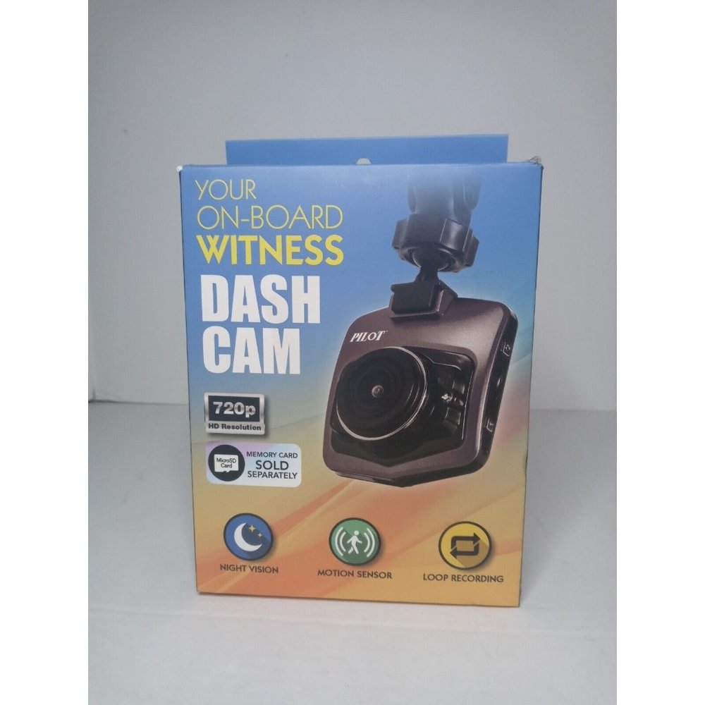 Dash Cam by Pilot Your On Board Witness 720p HD Resolution Night Vision